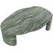 Savinah 60 X 38 inch Marble Look / Sage Outdoor Coffee Table